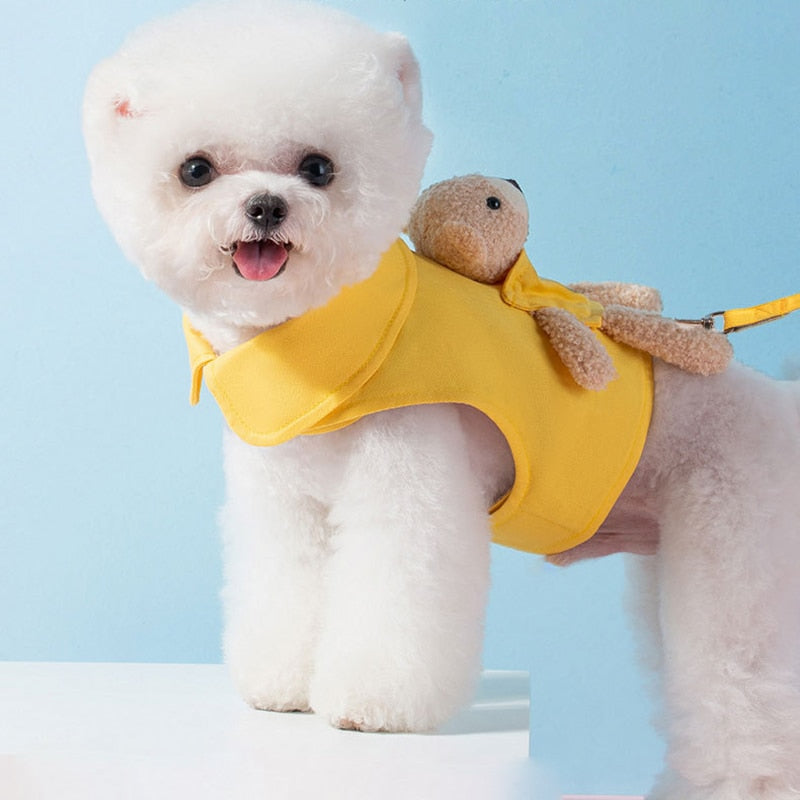 Pocket Bear Pet Vest Harness and Leash GROOMY