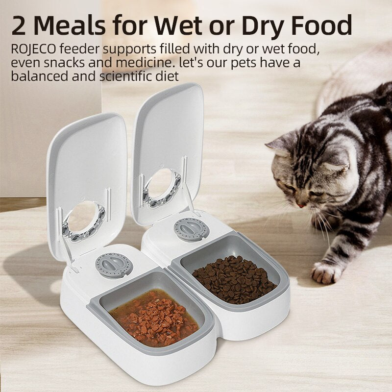 2 Meals Automatic Smart Pet Feeder GROOMY