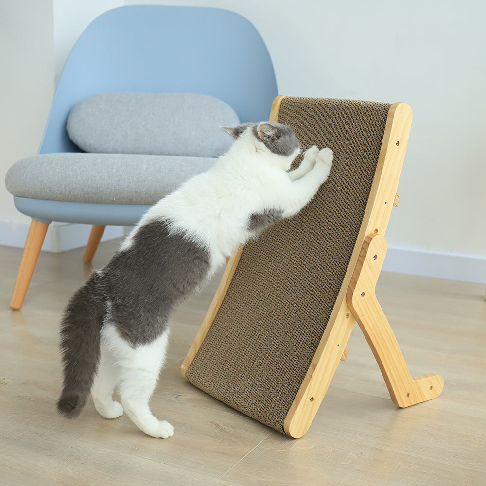 Cat Scratcher - Bed w/ Wood Frame GROOMY