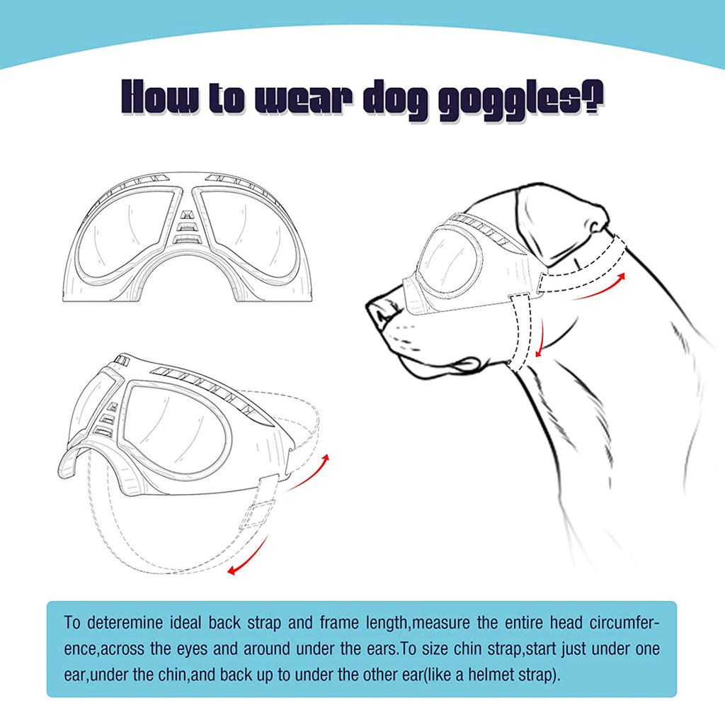Cool Windproof  Dog Sun Glasses UV Protection GROOMY