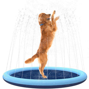 100/150/170cm Summer Pet Sprinkler Pad Cooling Mat Swimming Pool Inflatable Water Spray Pad Summer Cool Dog Bathtub for Dogs GROOMY