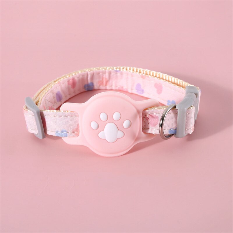 Cute Cartoon Noctilucent Adjustable Collar For Apple Airtag Location Tracker Dog Cat Anti-lost Protection Case For Airtag Collar GROOMY