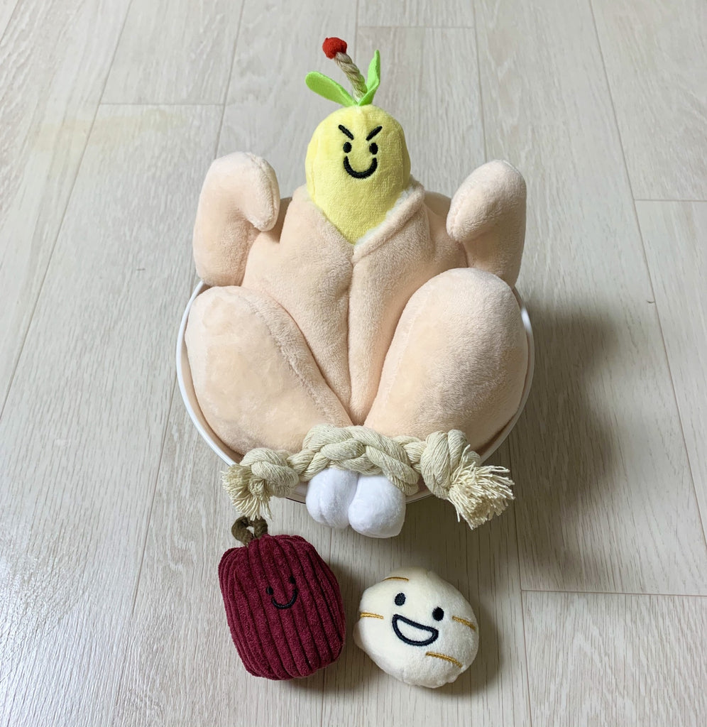 Stuffed Turkey Thanksgiving Enrichment toy GROOMY