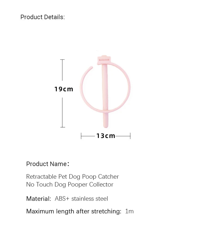 Pet Dog Poop Catcher with Bag Metal Foldable Long Handle Portable Lightweight No Touch Dog Pooper Collector Cleaner Tool Outdoor GROOMY