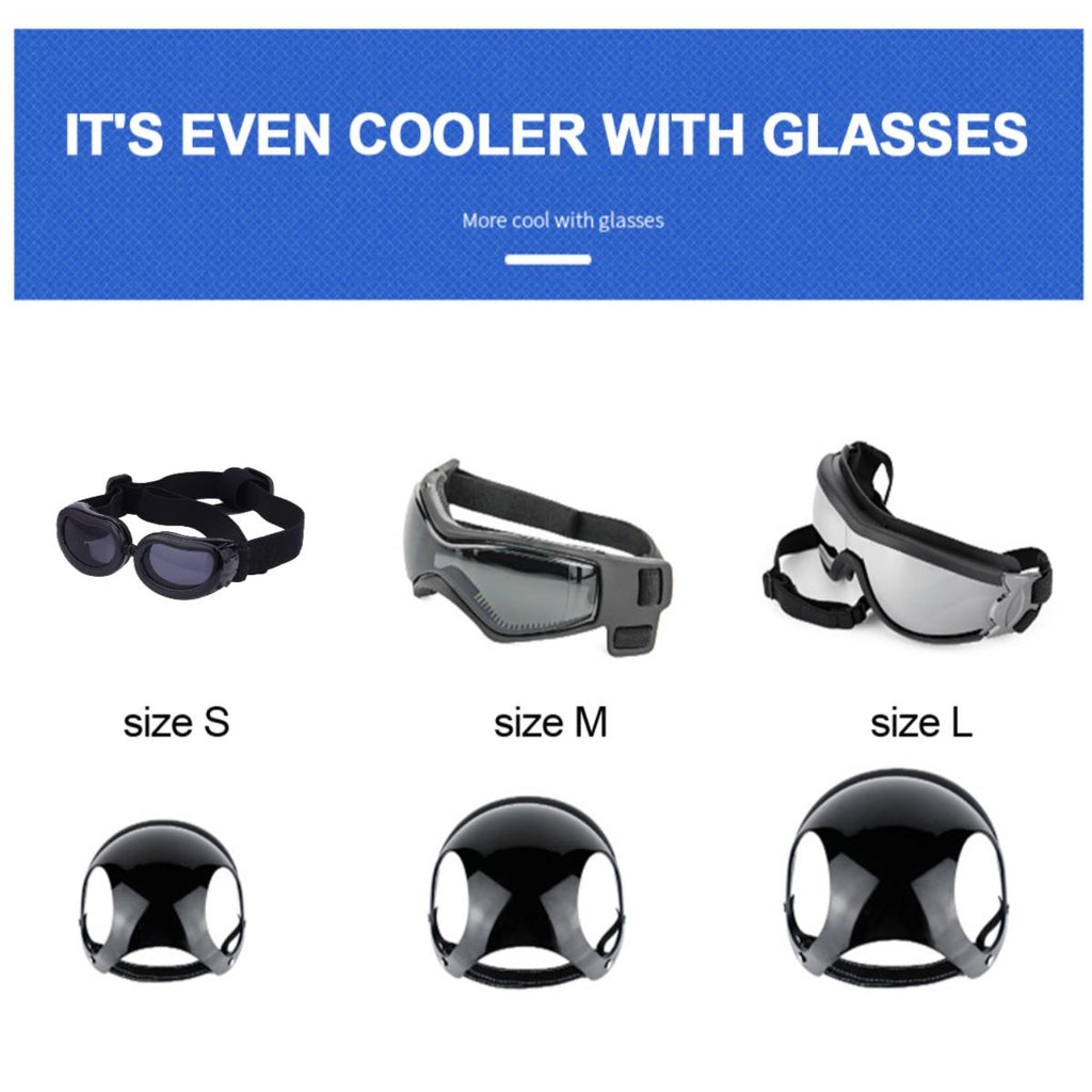 Dog Sunglasses And Helmet Set GROOMY