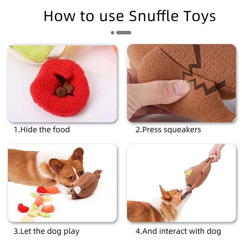 Stuffed Animals Dog Enrichment Toy GROOMY