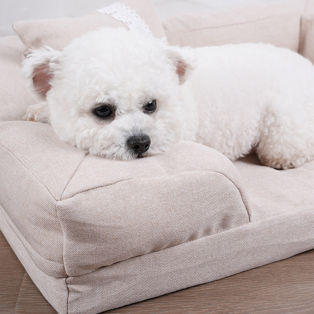 Washable Plush Cushion Pet Bed GROOMY