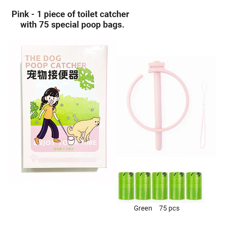 Dog Poop Catcher with Bags GROOMY