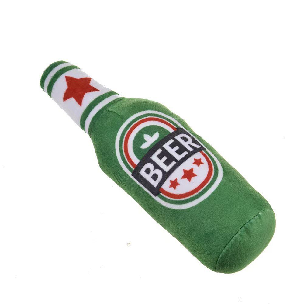 Beer Bottle Shape Squeaky Toy GROOMY