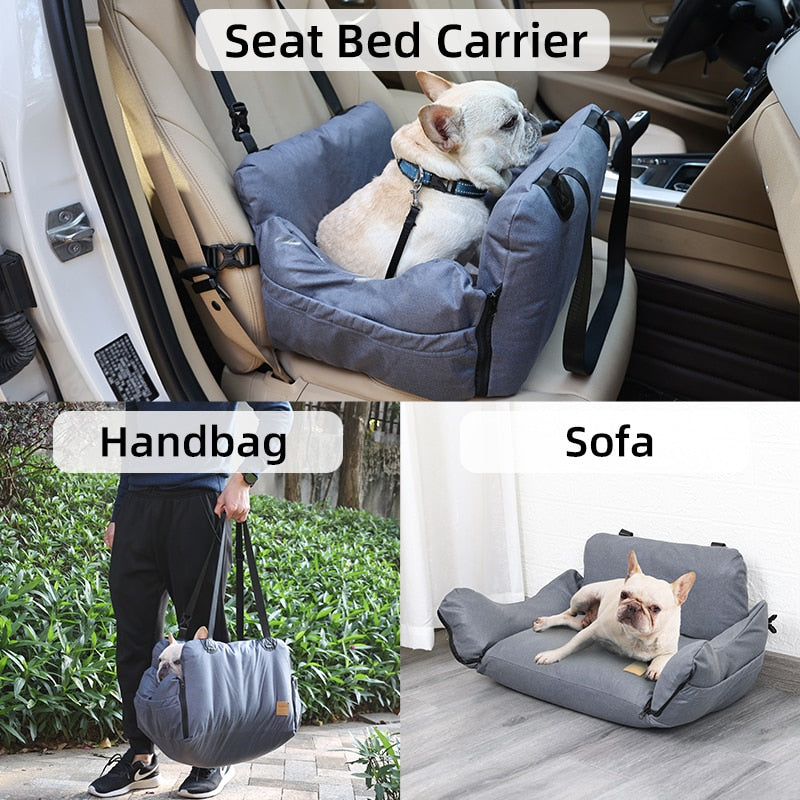 Dog Car Seat Belt Bed for Small Dogs GROOMY