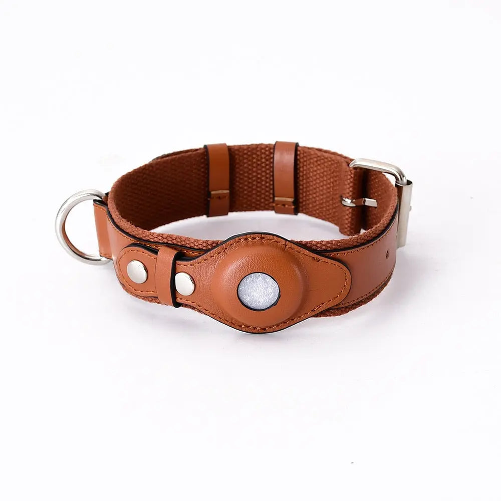 AirTag Leather Collar - Premium Quality & Design GROOMY