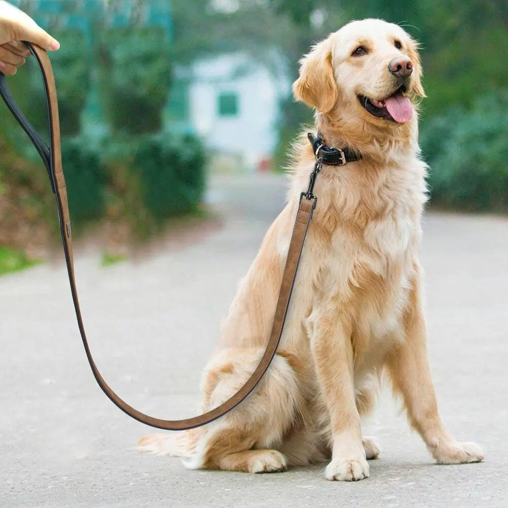 Designer leather dog leash knai dog leash