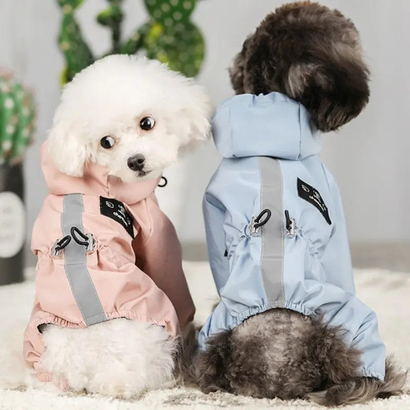 Dog Raincoat w/ Hood - Dog & Cat Apparel GROOMY