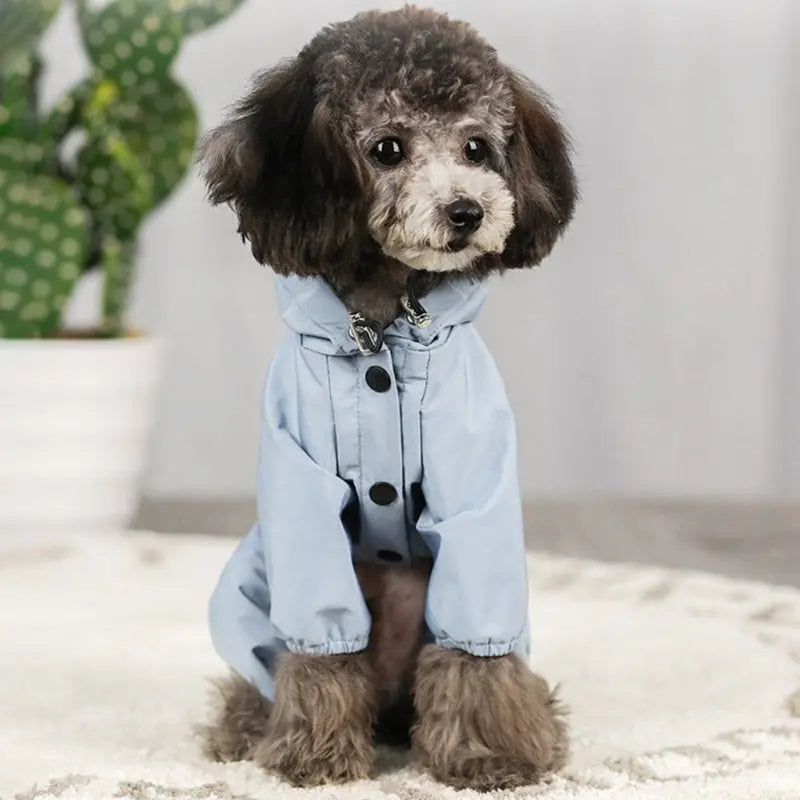 Dog Raincoat w/ Hood - Dog & Cat Apparel GROOMY