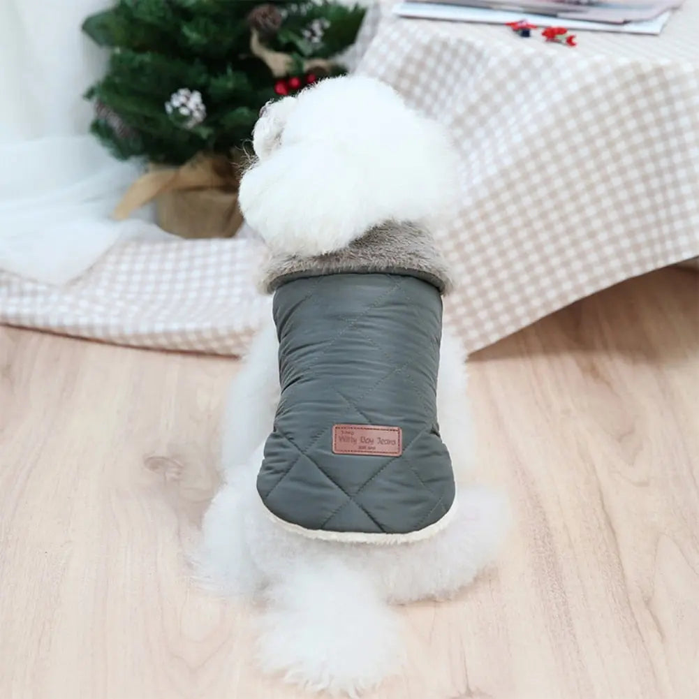 Dog Vest w/ Fur-Lined - Dog & Cat Apparel GROOMY