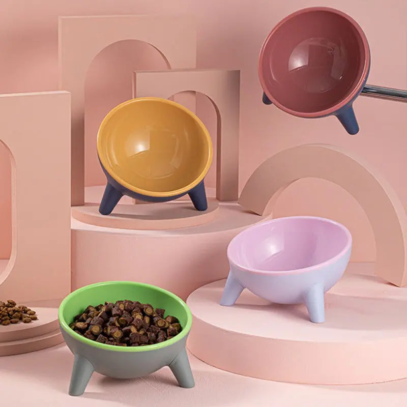 Single Elevated Dog Bowls - 15 Degree Tilted Design | GROOMY