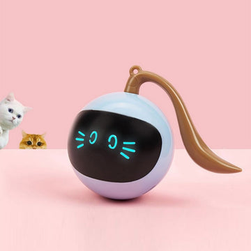 Automatic Smart Cat Toy USB Interactive Electric Jumping Ball Self Rotating Toys Rolling Jumping Ball For Pet Kitten Dog Kids GROOMY