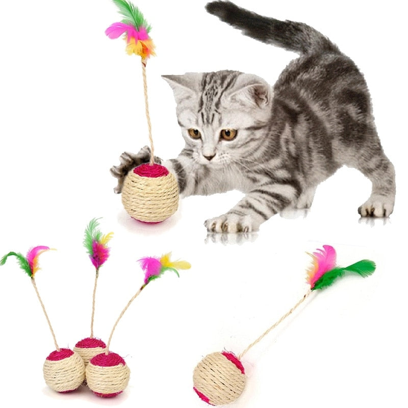 Cat Toy Sisal Scratching Ball GROOMY