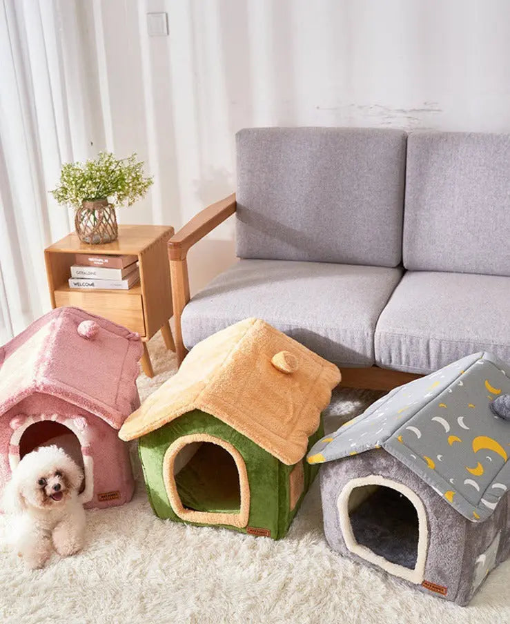 Pet Indoor House Style D - Foldable & Washable GROOMY