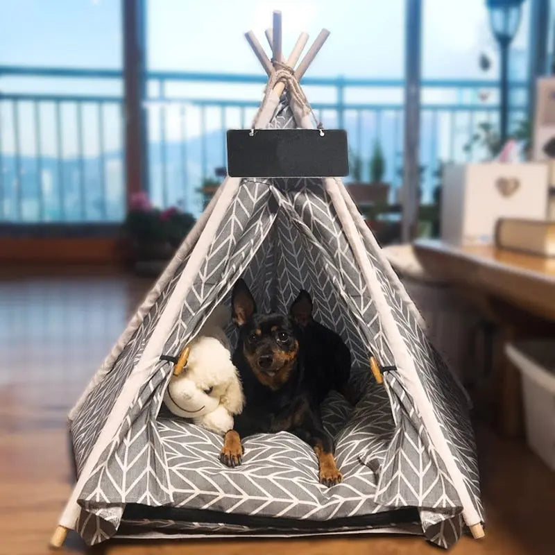 Dog Teepee Bed - Premium Quality Dog House | GROOMY