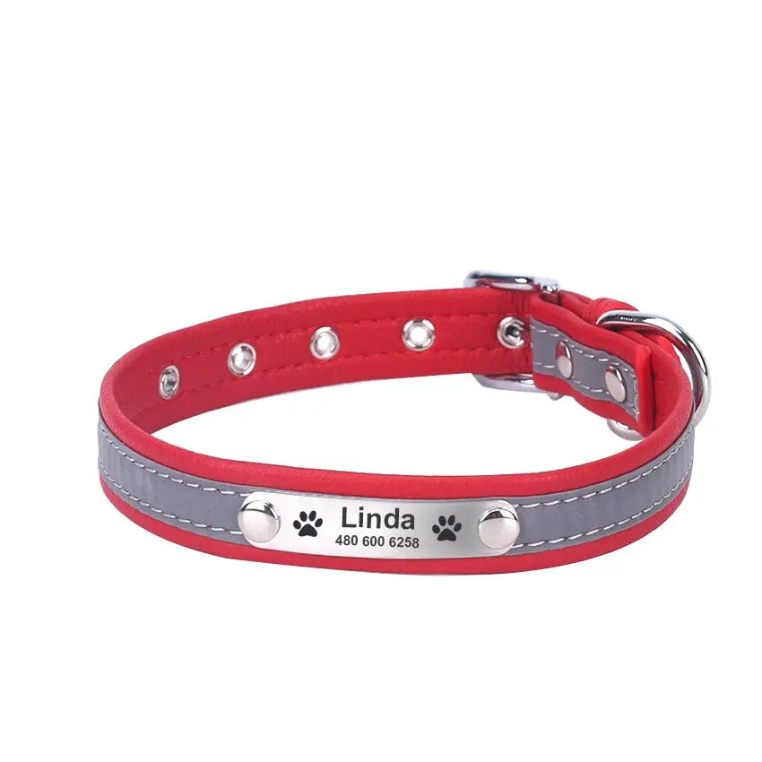 Reflective Dog Collars - Engrave Your Pet's ID GROOMY
