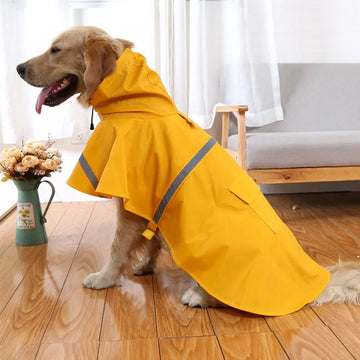 Reflective Dog Raincoat Type B - Dog & Cat Apparel GROOMY