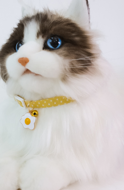 2022New Adjustable Kitten Collar with Bell Cut Pet Cat Collars Breakaway Cats Necklace Puppy Collar Cat Supplies Cat Accessories GROOMY
