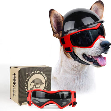 Dog Sunglasses And Helmet Set GROOMY