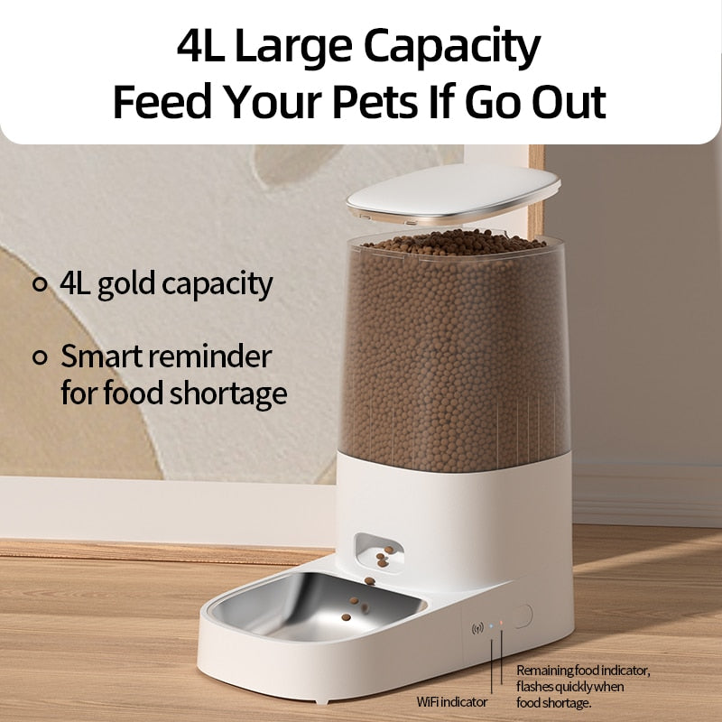 Automatic Pet Feeder - 4L Capacity GROOMY