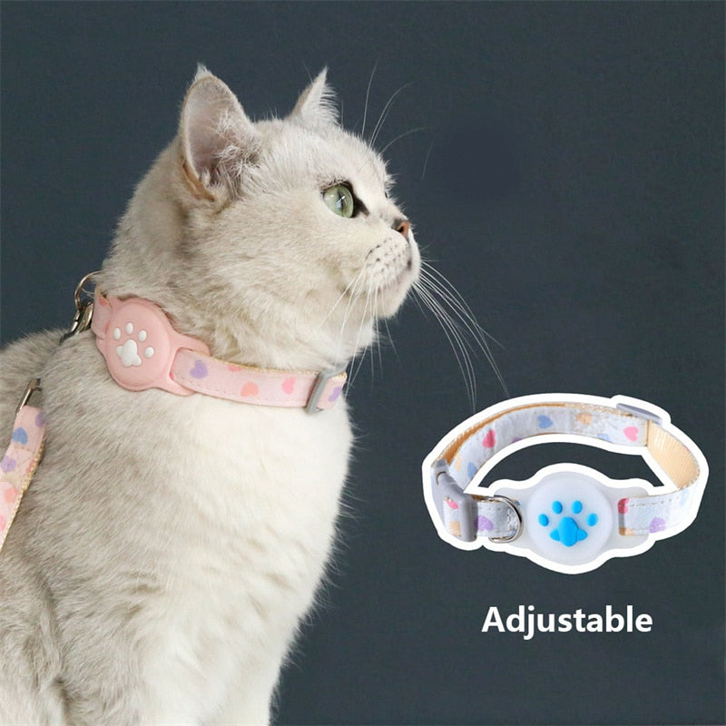 Cute Cartoon Noctilucent Adjustable Collar For Apple Airtag Location Tracker Dog Cat Anti-lost Protection Case For Airtag Collar GROOMY