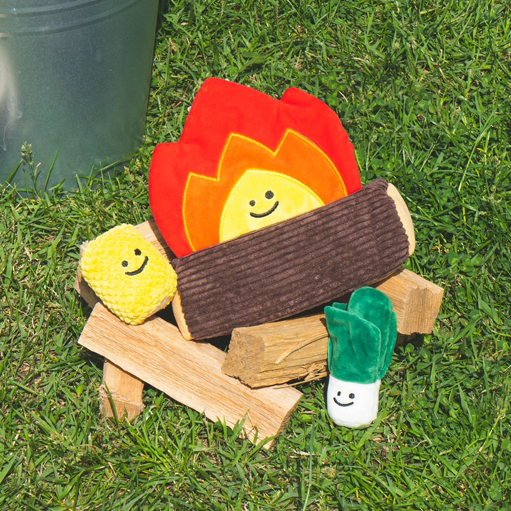 Cozy Campfire Pet Enrichment Toy GROOMY
